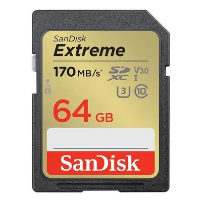 Paměťová karta SanDisk SDXC 64GB Extreme + Rescue PRO Deluxe