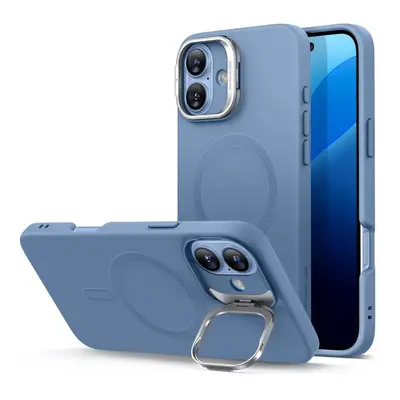 ESR Cloud Soft Case with Stash Stand (HaloLock), Compatible with iPhone 16 Plus, Light Blue 1A78