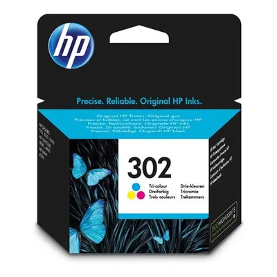 HP originální ink F6U65AE, HP 302, color, blistr, 165/165/165str., 4ml, HP OJ 3830,3834,4650, DJ