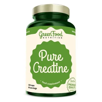 Kreatin GreenFood Nutrition Creapure Creatine 120 kapslí