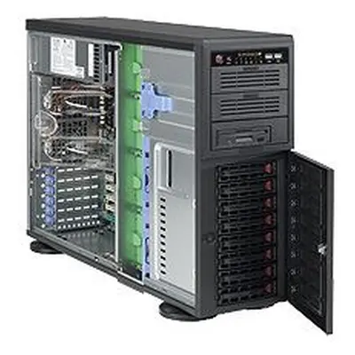 SUPERMICRO Tower/4U 8x 3,5" HS SAS/SATA, 2x 5,25", 1x 5,25" pro 3,5", 903W (80+gold) (Super Quie