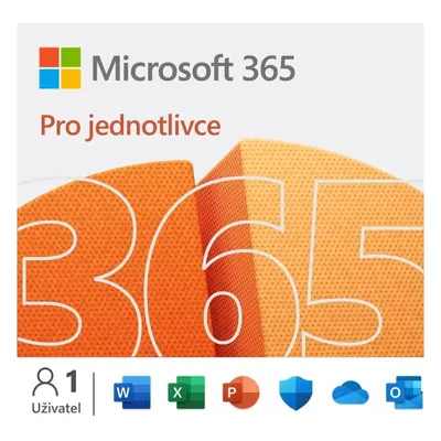 Kancelářský software Microsoft 365 pro jednotlivce CZ (BOX)