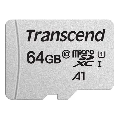 Paměťová karta Transcend microSDXC 64GB SDC300S + SD adaptér