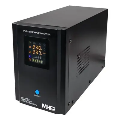 Záložní zdroj MHPower MPU-1050-24, UPS, 1050 W, čistý sinus, 24V, MPU-1050-24