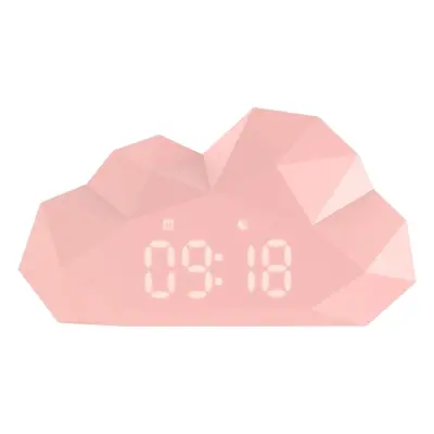 Budík Mob Mini Cloudy Clock pink