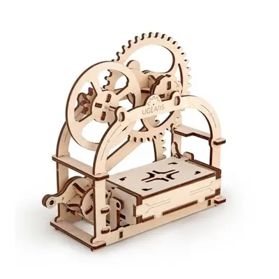 UGEARS 3D puzzle Mechanická krabička 61 dílků