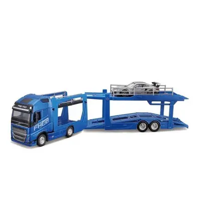 Bburago 1:43 STR FIRE Multicar Carrier - Volvo FH16 w/Porsche 911 GT2 RS