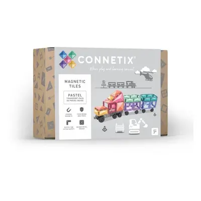 Connetix Tiles Magnetická stavebnice Pastel Transport 50 ks