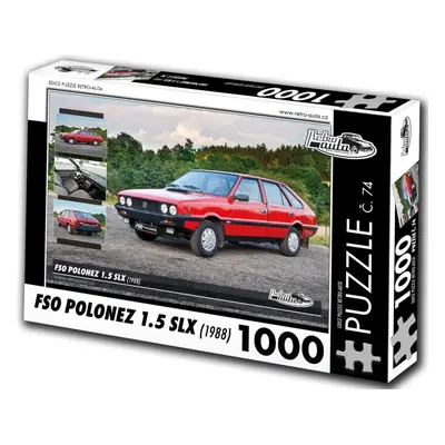 RETRO-AUTA Puzzle č. 74 FSO Polonez 1.5 SLX (1988) 1000 dílků