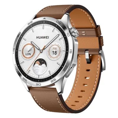 Chytré hodinky Huawei Watch GT 4 46 mm Brown Leather Strap