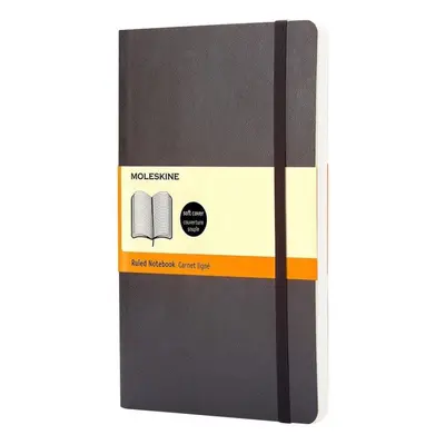 Zápisník MOLESKINE L, měkké desky, linkovaný, černý