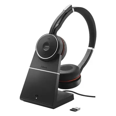 Bezdrátová sluchátka Jabra Evolve 75 SE MS Stereo Stand