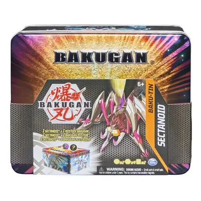 Bakugan plechový box s exkluzivním Bakuganem S4 SECTANOID