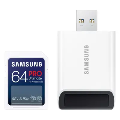 Paměťová karta Samsung SDXC 64GB PRO ULTIMATE + USB adaptér