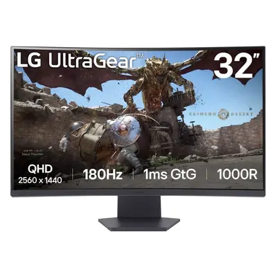 Monitor 32" LG UltraGear 32GS60QC-B