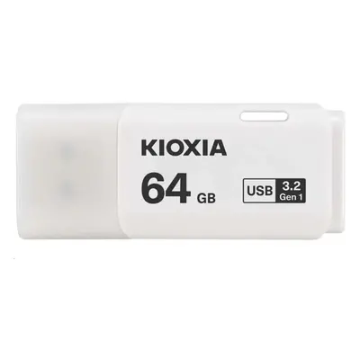 Kioxia USB flash disk, USB 3.0, 64GB, Hayabusa U301, Hayabusa U301, bílý, LU301W064GG4