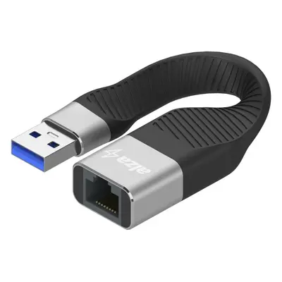 Redukce AlzaPower FlexCore USB-A (M) to RJ-45 (F) černý