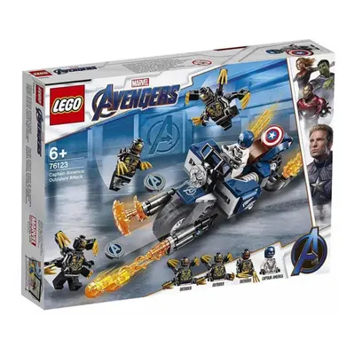 LEGO stavebnice LEGO Super Heroes 76123 Captain America: útok Outriderů