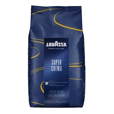 Káva Lavazza Super Crema, zrnková, 1000g