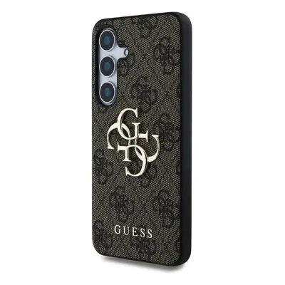 Guess PU 4G Metal Logo Zadní Kryt pro Samsung Galaxy S25+ Brown GUHCS25M4GMGBR