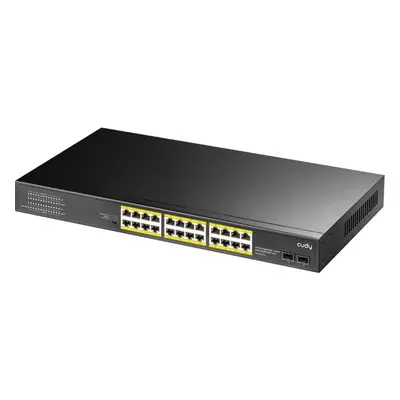 Switch CUDY 24-Port Gigabit PoE+ Switch with 2 SFP ports 300W