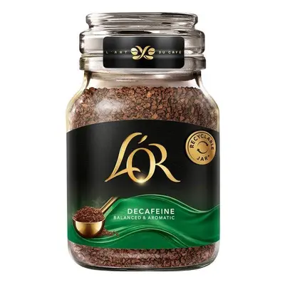 Káva L'OR Decaf instantní káva bez kofeinu 100g