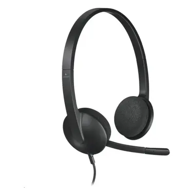 Sluchátka Logitech USB Headset H340