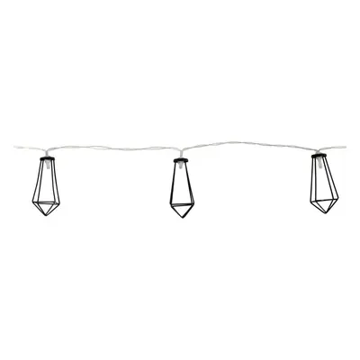 Svítilna Bo-Camp Industrial Light garland Galvin 10 Lights 5 Lumen Black