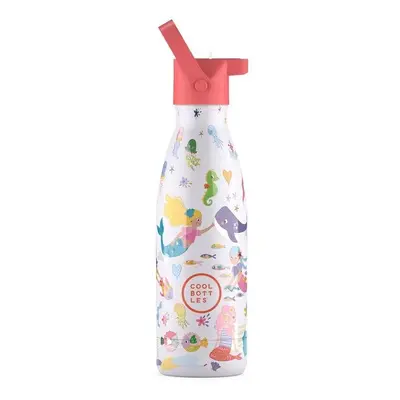 Cool Bottles dětská nerezová termolahev Kids Sweet Mermaids třívrstvá 350 ml 3D