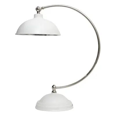 Stolní lampa Lene Bjerre Thelma 55 cm, bílo-stříbrná