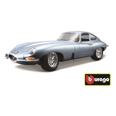 Kovový model Bburago Jaguar E Coupe Metalic Silver Blue