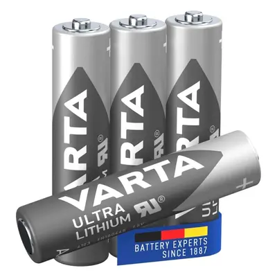 Jednorázová baterie VARTA lithiová baterie Ultra Lithium AAA 4ks