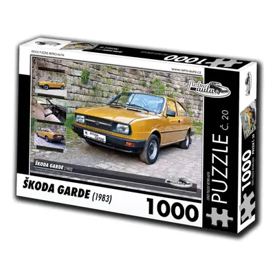 RETRO-AUTA Puzzle č. 20 Škoda Garde (1983) 1000 dílků