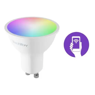 LED žárovka TechToy Smart Bulb RGB 4.7W GU10 ZigBee