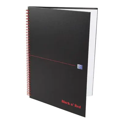 Zápisník OXFORD Black n´ Red Notebook A4, 70 listů, linkovaný