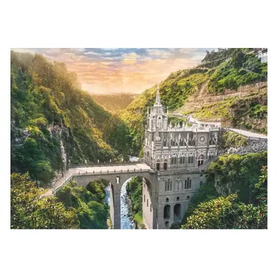 Puzzle Trefl Puzzle Svatyně Las Lajas, Kolumbie 1000 dílků