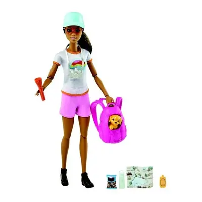 Mattel Barbie Wellness turistka s batohem, GRN66