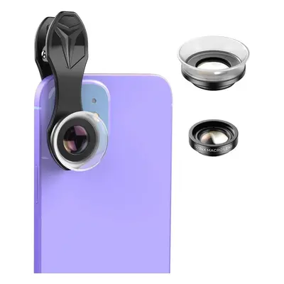 Objektiv pro mobilní telefon Apexel 2-in-1 Lens Kit-- 12X/24X Macro Lens