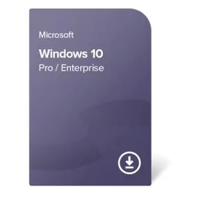 Microsoft Windows 10 Pro / Enterprise Upgrade, 32/64 bit, elektronická licence (druhotná licence