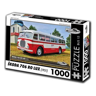 RETRO-AUTA Puzzle BUS č.15 Škoda 706 RO LUX (1951) 1000 dílků