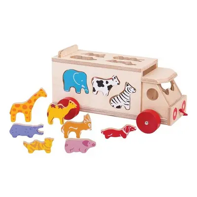 Auto Bigjigs Toys Auto se zvířátky