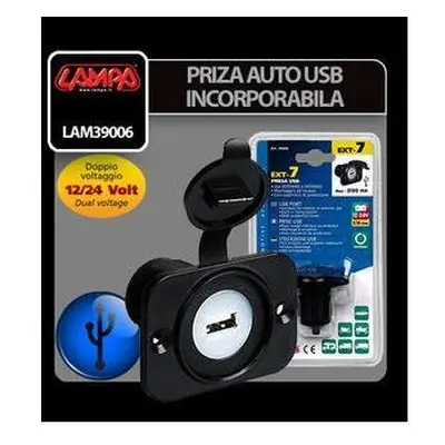 Zásuvka LAMPA Zásuvka USB zápustná 12/24V