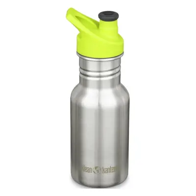 Láhev na pití pro děti Klean Kanteen Kid Classic Narrow w/Kid Sport Cap, brushed stainless, 355 