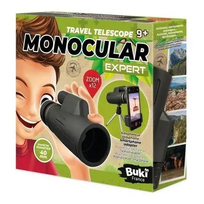 Dalekohled Buki France Science+ Monokulár Expert 12x40 s držákem na telefon