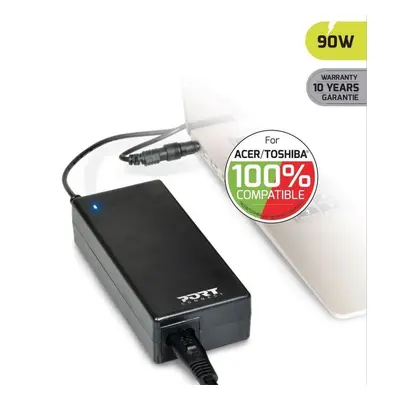 Napájecí adaptér PORT CONNECT ACER/TOSHIBA 100% napájecí adaptér k notebooku,19V, 4,74A, 90W, 3x