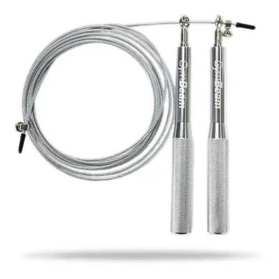 Švihadlo GymBeam Švihadlo Metal Jumping Rope Silver