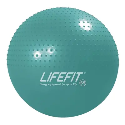 Gymnastický míč Lifefit Massage ball 65 cm, tyrkysový