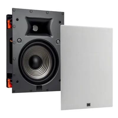 JBL STUDIO 6-8IW - dvoupásmový vestavný reproduktor, 8"- bílý - obdélník, 60 W RMS