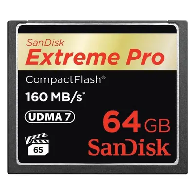 Paměťová karta SanDisk Compact Flash 64GB 1000x Extreme Pro