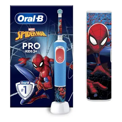 Elektrický zubní kartáček Oral-B Pro Kids Spiderman s puzdrom